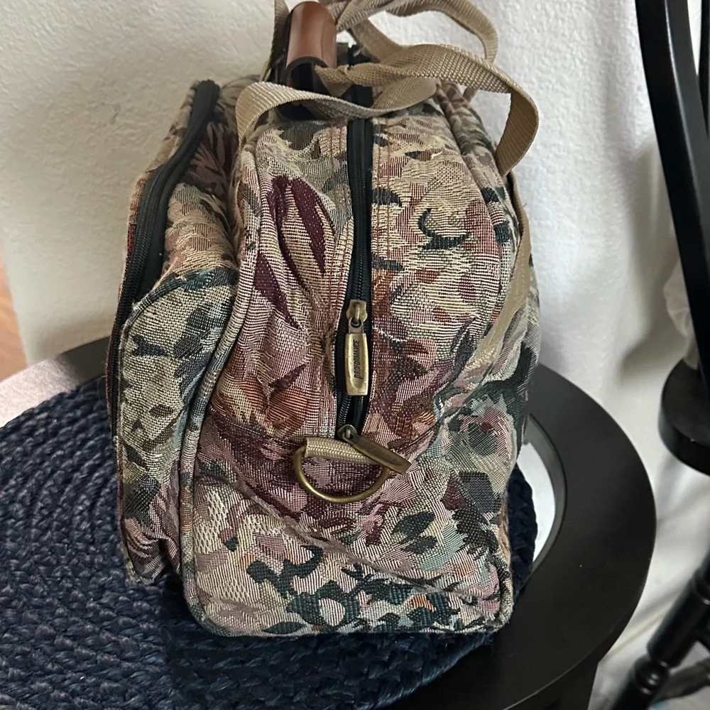 Floral Tapestry Travel Bag - Carry On.